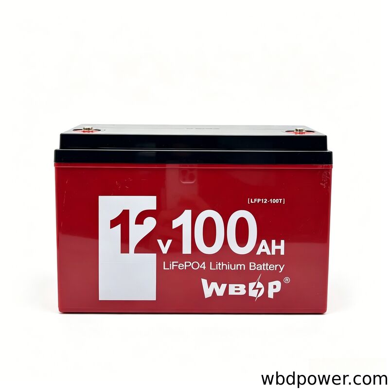 Rechargeable 12.8V 100Ah LiFePO4 Battery Square Lithium Iron Phosphate Battery