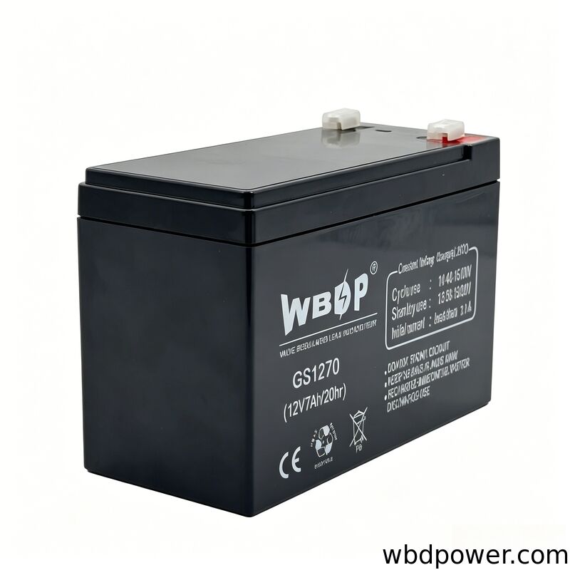 7AH 12V AGM Battery Black Lead Acid Battery For UPS Security Alarm Emergency System Medical Equipment