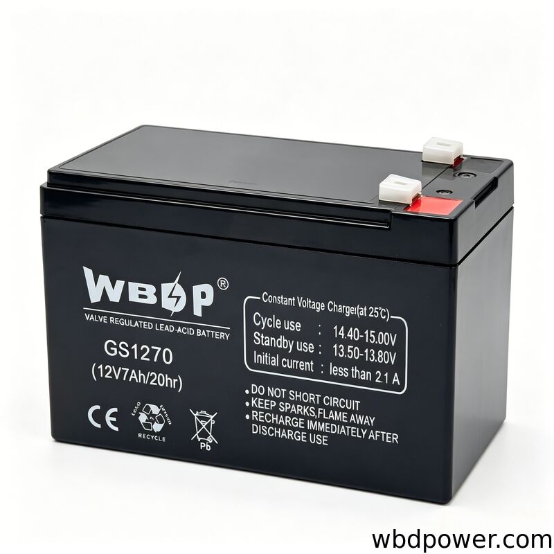 7AH 12V AGM Battery Black Lead Acid Battery For UPS Security Alarm Emergency System Medical Equipment