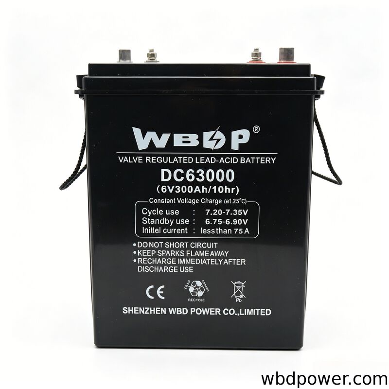 300Ah 6V AGM Battery Maintenance Free Deep Cycle VRLA Battery Rechargeable For Electric-Bike / Golf Cart
