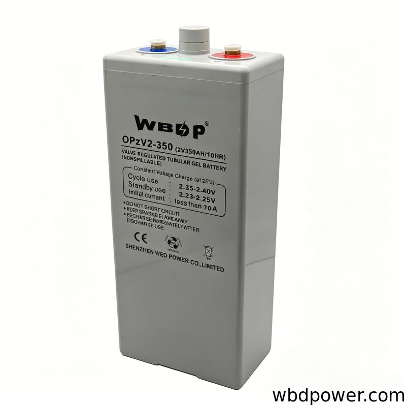 Rechargeable OPZV Battery 350AH 2V Deep Cycle Battery For Off Grid / Grid Tied Solar Systems