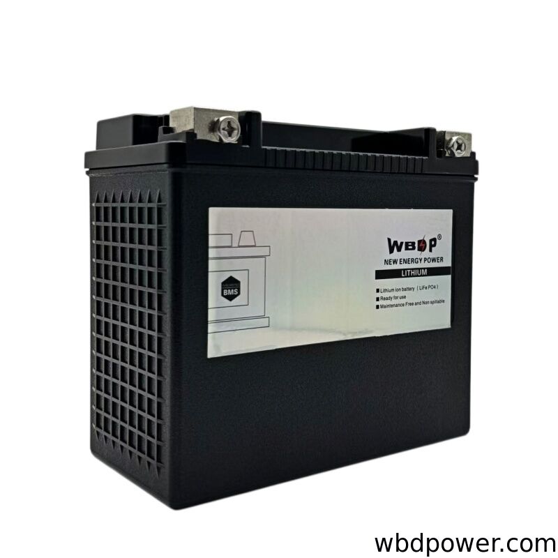 Maintenance Free LFP Motorcycle Battery 12.8V 12AH Motorcycle Starter Battery Lightweight