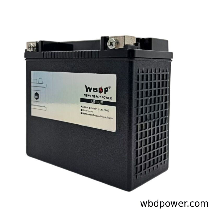 Maintenance Free LFP Motorcycle Battery 12.8V 12AH Motorcycle Starter Battery Lightweight