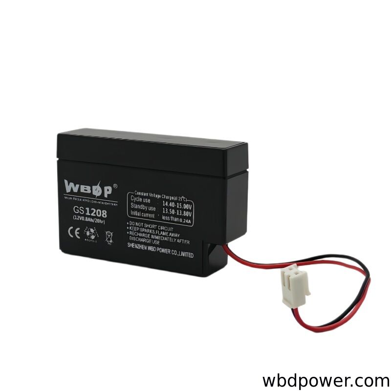 0.8AH 12V AGM Battery Slim Mini Lead Acid Battery For UPS Solar Power Alarm System Security Cars Toy