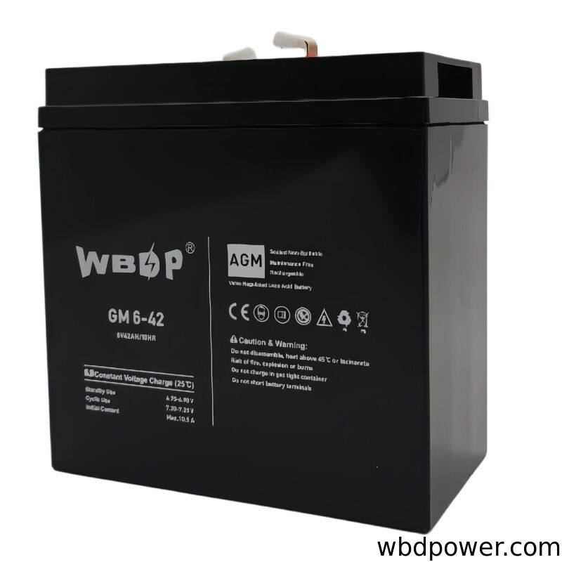 42Ah 6V AGM Battery Sealed Rechargeable SLA Battery For UPS Units, Security Systems / Electronic Equipment