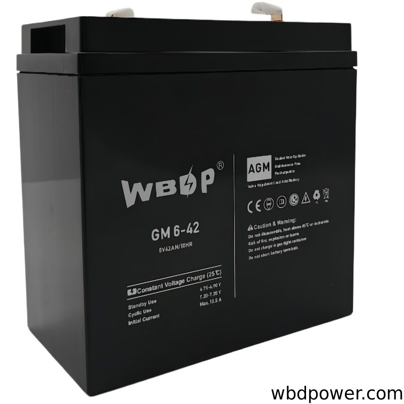 42Ah 6V AGM Battery Sealed Rechargeable SLA Battery For UPS Units, Security Systems / Electronic Equipment