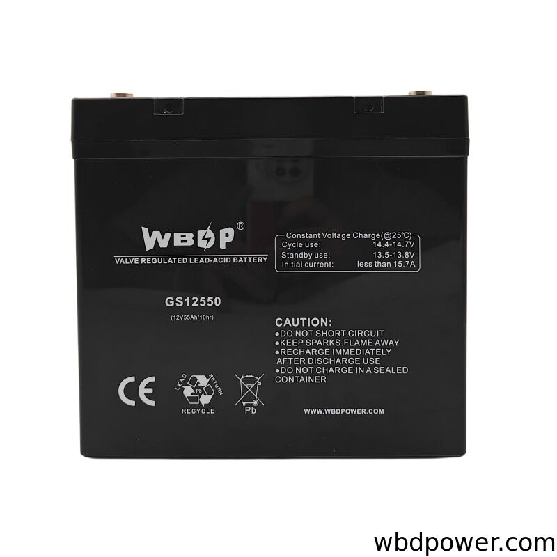 Sealed 12V 55Ah AGM Battery Maintenance Free Lead Acid Storage Battery For Solar System/ UPS/Telecom