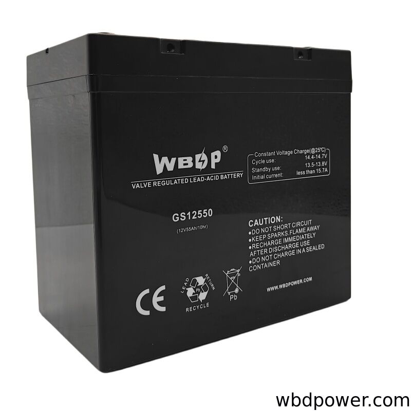 Sealed 12V 55Ah AGM Battery Maintenance Free Lead Acid Storage Battery For Solar System/ UPS/Telecom