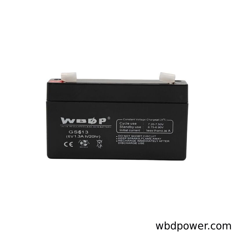 Gel 6V 1.3Ah Battery Deep Cycle Maintenance Free AGM Battery Lightweight For Alarm / Security Systems