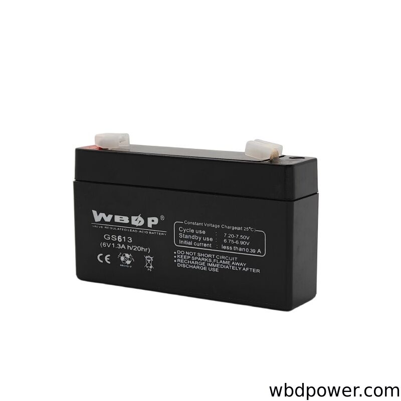 Gel 6V 1.3Ah Battery Deep Cycle Maintenance Free AGM Battery Lightweight For Alarm / Security Systems