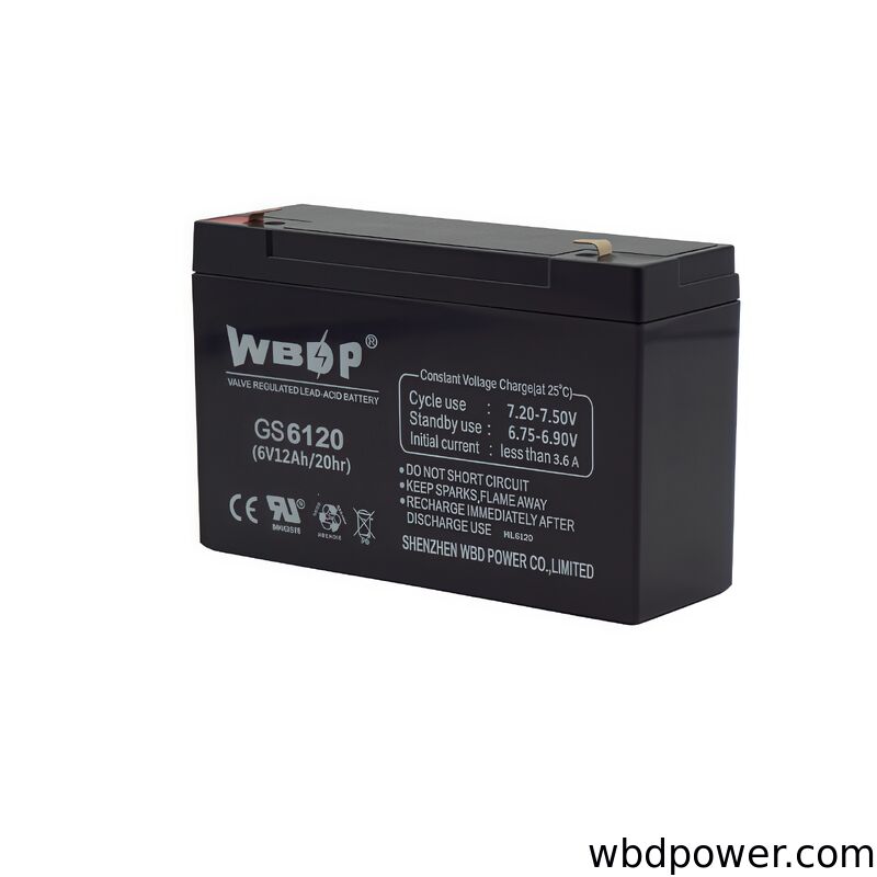 12Ah 6V AGM Battery Maintenance Free Lead Acid Solar Battery Non Spillable For UPS / Alarm / Lighting