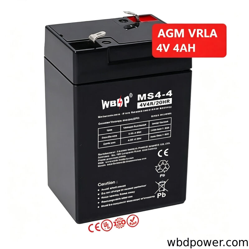 4V 4ah AGM VRLA Battery Customized Rechargeable Lead Acid Battery For Electronic Scale‌ Toy Car