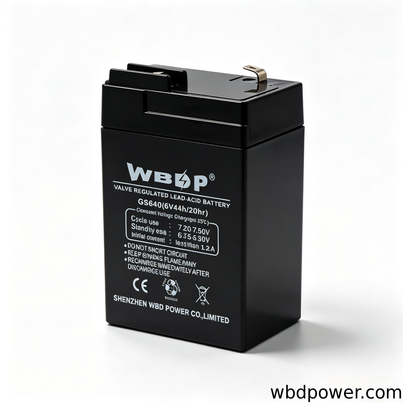 Multipurpose 6V 4Ah Lead Acid Battery Compact AGM Sealed Battery Low Discharge Rate