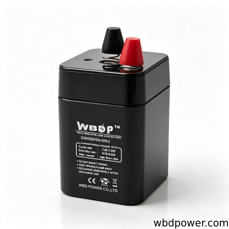 5Ah 6V AGM Battery Low Discharge Rate SLA VRLA Battery Leak Proof For Alarm System