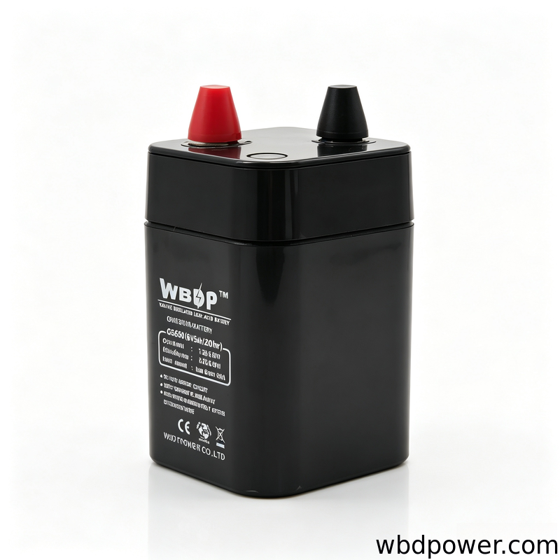 5Ah 6V AGM Battery Low Discharge Rate SLA VRLA Battery Leak Proof For Alarm System