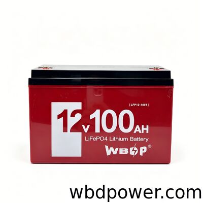 Rechargeable 12.8V 100Ah LiFePO4 Battery Square Lithium Iron Phosphate Battery