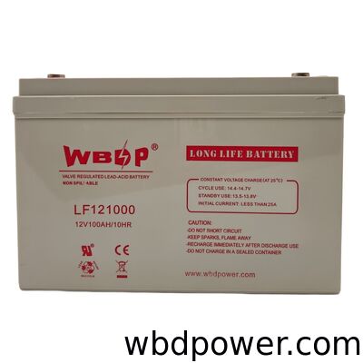 Long Life 100AH 12V AGM Bateria recarregável AGM Gel Bateria de ciclo profundo